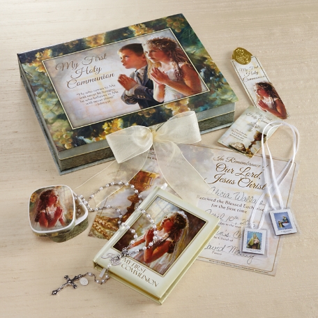 Girl 7 Piece Deluxe Communion Gift Set 