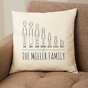 Cast of Characters Family Pillow