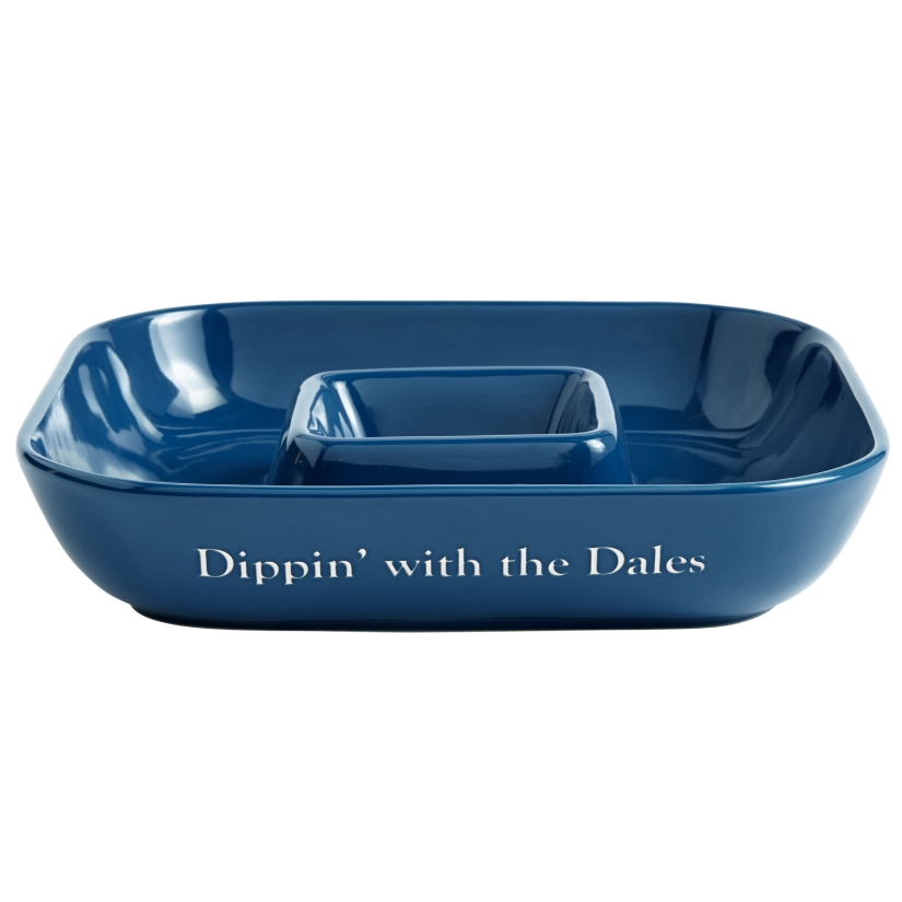 AllInOne Chip & Dip Platter Blue Personal Creations