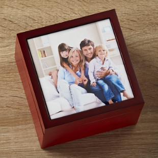 Handmade Wooden Lock Box w/ Key Vintage Hearts Decorative Wood Box Large  Red Heart Jewelry Keepsake Decorative Box 