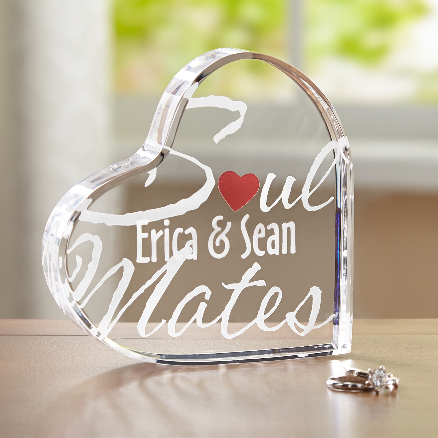 Soulmates Personalized Acrylic Heart Keepsake