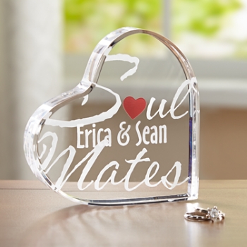 Soulmates Personalized Acrylic Heart Keepsake