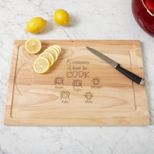 Reasons Why™ Maple Wooden Chopping Board
