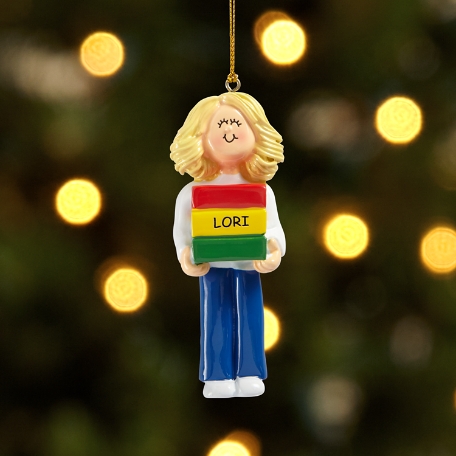 Book Lover Ornament