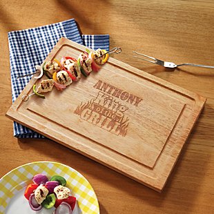 King of the Grill Maple Wood Cutting Board