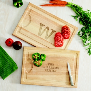 Personalized Wooden Cutting Board Engagement Gift