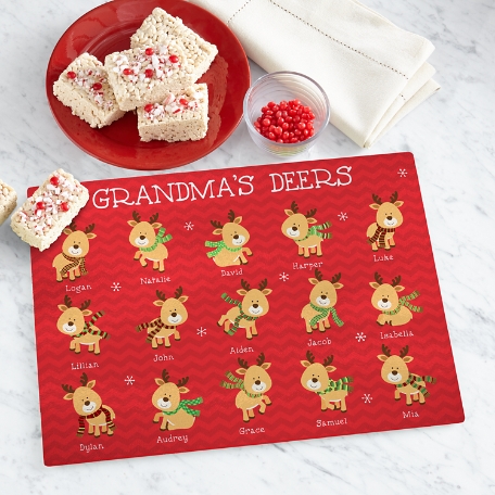 Little Deers Glass Cutting Board