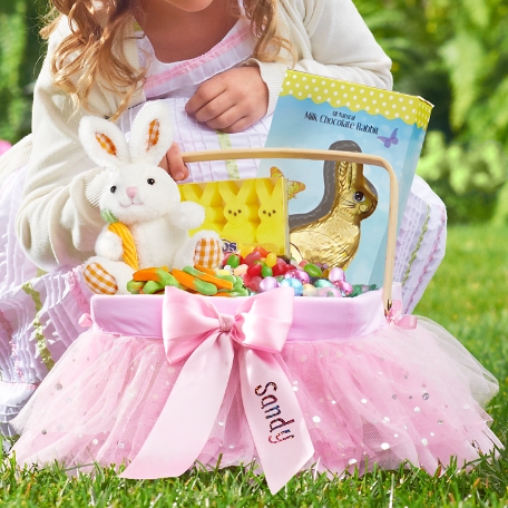 Tutu Cute Easter Basket with Candy