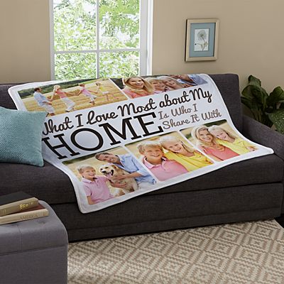 Heart Of the Home Plush Photo Blanket