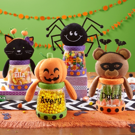 Halloween Friends Plush Treat Jars