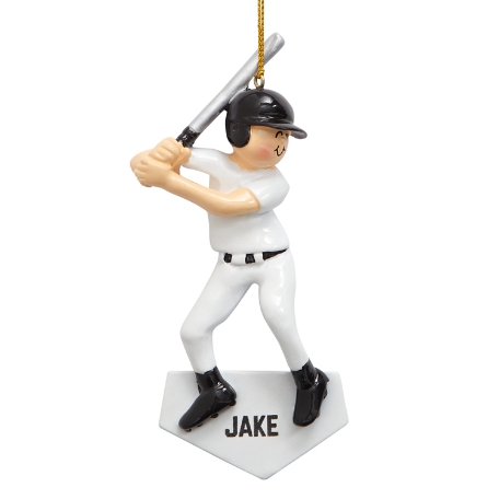 Baseball Ornament-Male-Light Skin