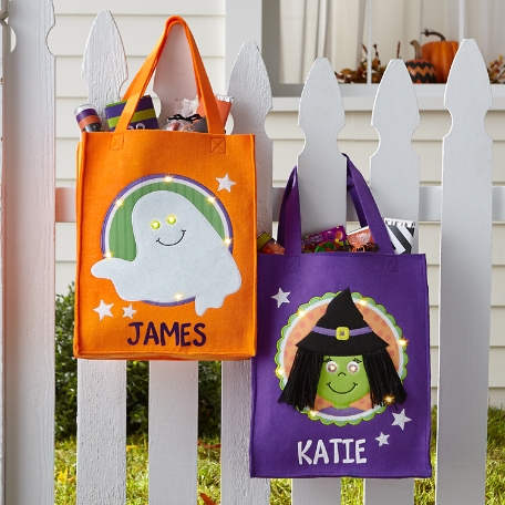 Light-Up Halloween Trick-Or-Treat Treat Bags