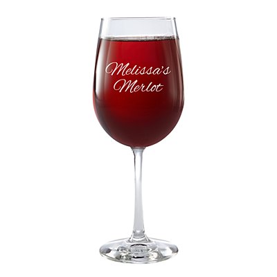 Create Your Own Stemware Wine Glass - Single - Message - Script