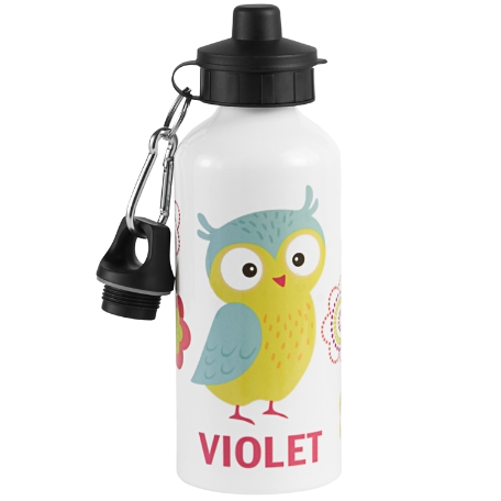 Fun Graphic Water Bottle - Owl