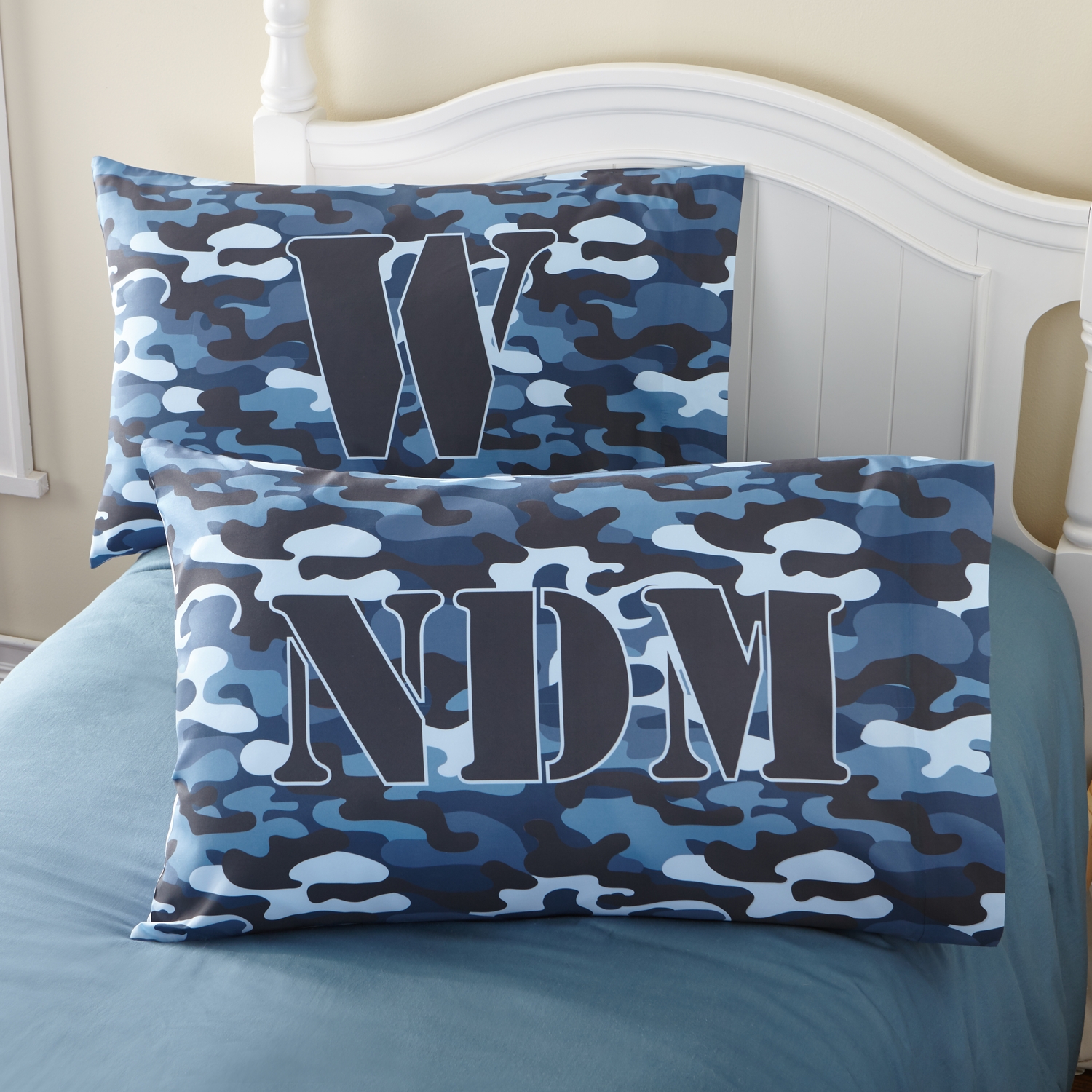 Blue Camo Pillowcase