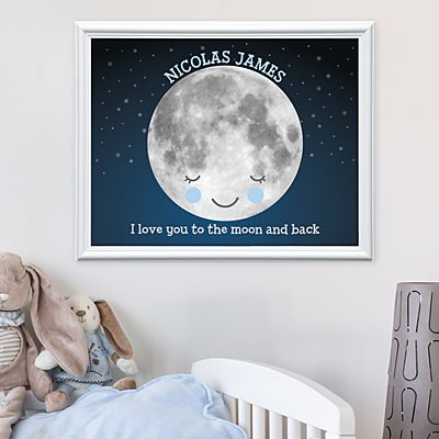 Love You To The Moon Framed Print