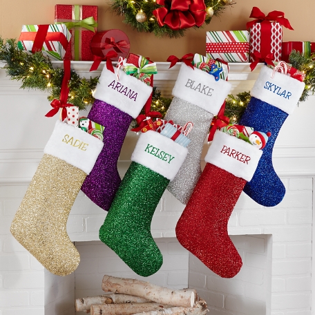 Glitter Galore Personalized Stocking
