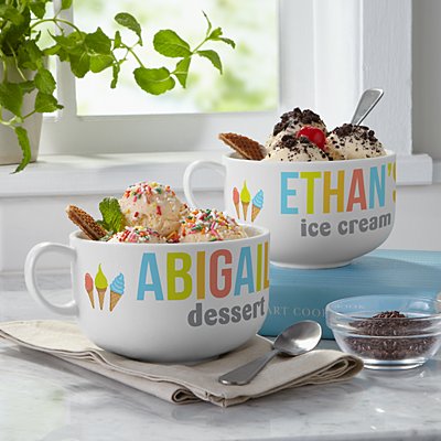 Delectable Delights Personalized Ice Cream Bowl