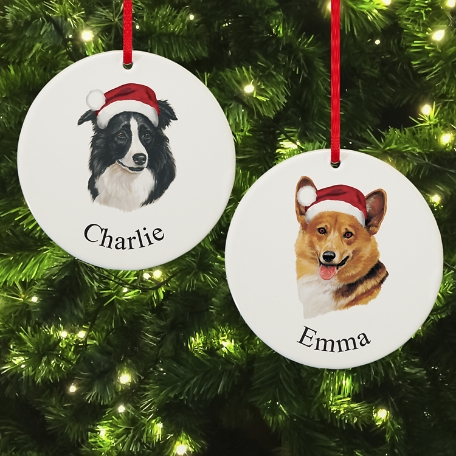 Herding Dog Group Round Ornament