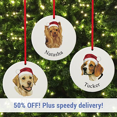 Dog Breed Lover's Holiday Round Bauble