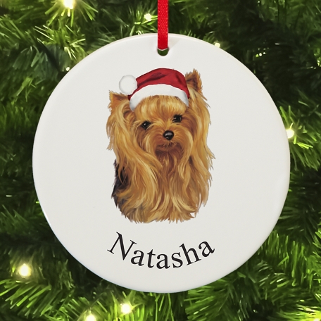 Yorkshire Terrier Round Ornament