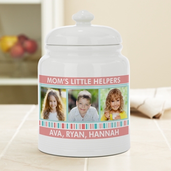 Family Fun Photo Cookie Jar