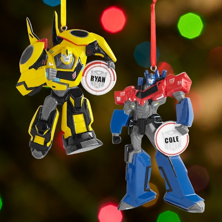 Transformers Bumble Bee and Optimus Prime Ornament