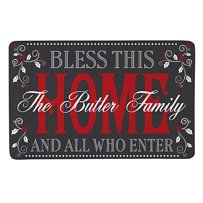 Christmas Bless The Home Doormat-17x27
