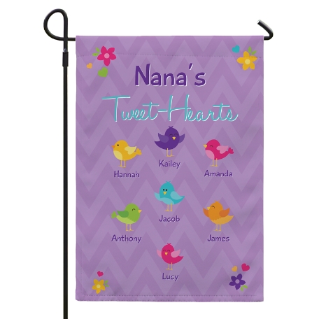 Her Tweet-Hearts Garden Flag with Stake