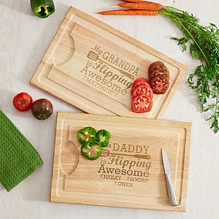 Flipping Awesome BBQ Maple Wood Cutting Board
