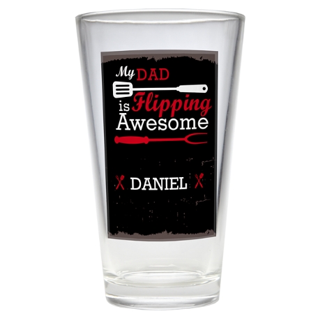 Flipping Awesome Pint Beer Glass - My - Single