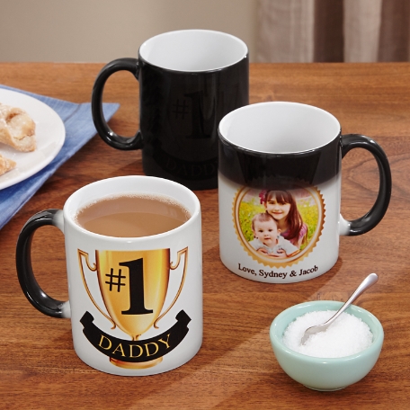 #1 Dad Photo Color Changing Mug