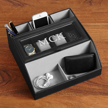 Leather Charging Station Valet