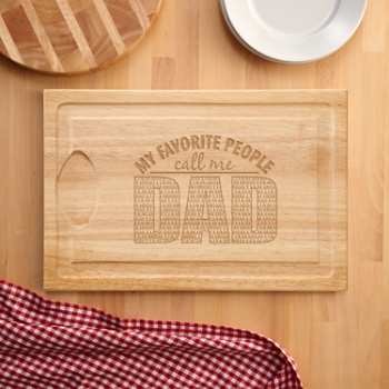 My Favorite People Maple Wood Cutting Board