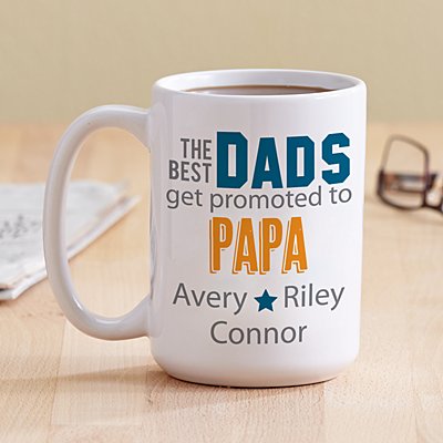 The Best Dads Get Promoted Mug