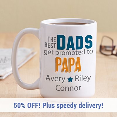 The Best Dads Get Promoted Mug