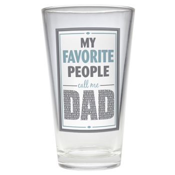 My Favorite People Pint Beer Glass - Single