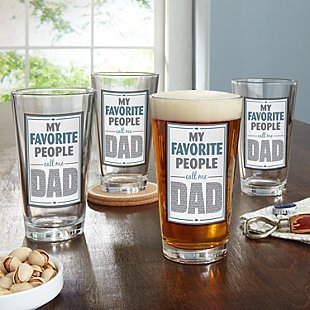 My Favorite People Pint Beer Glass