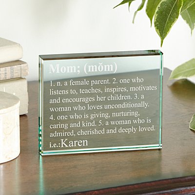 Exquisitely Defined Personalized Glass Block