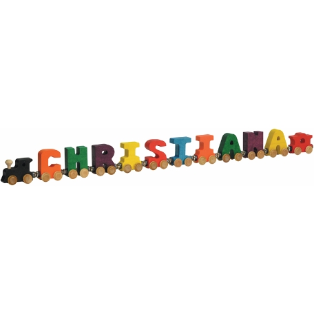 Primary Wooden Name Train - 10 Letters