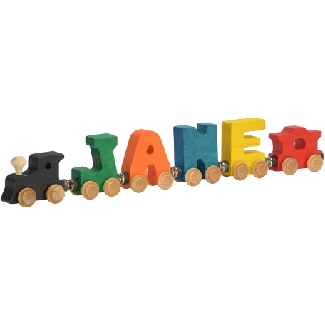 Primary Wooden Name Train - 4 Letters