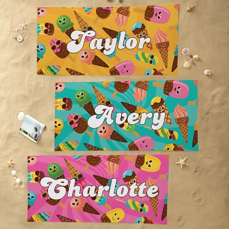 Cool Summer Treats Beach Towel