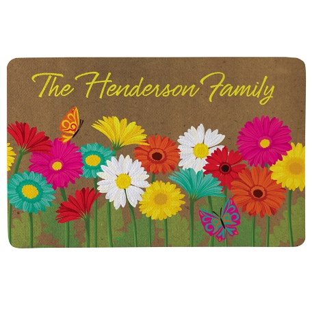 Spring Flowers Doormat - 17x27