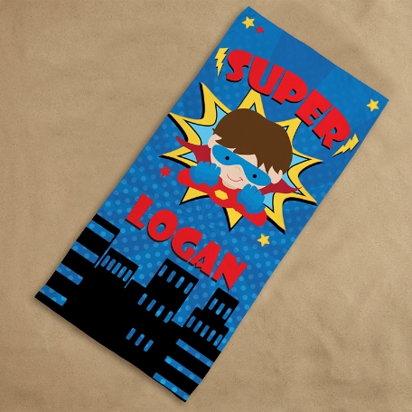 Superhero Beach Towel