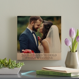 Wedding Photo Wooden Plaque