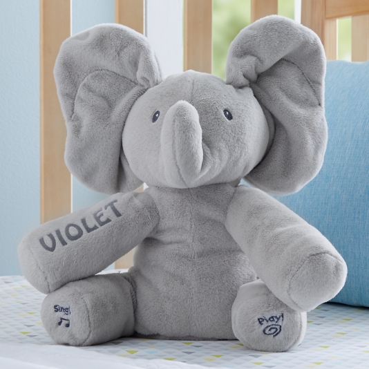 GUND personnalisé 24 Jumbo Flappy l'éléphant en peluche / animal en peluche  brodé personnalisé pour les enfants, les tout-petits et les bébés -   France