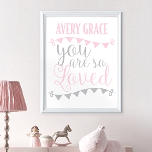 You Are So Loved Baby Framed Print