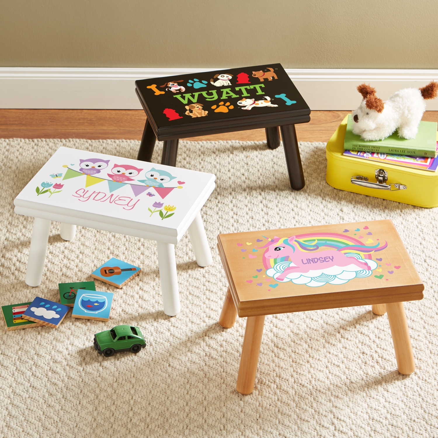 Adorable Pals Personalized Wooden Step Stool