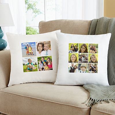 Picture Perfect Photo Tile Throw Pillow