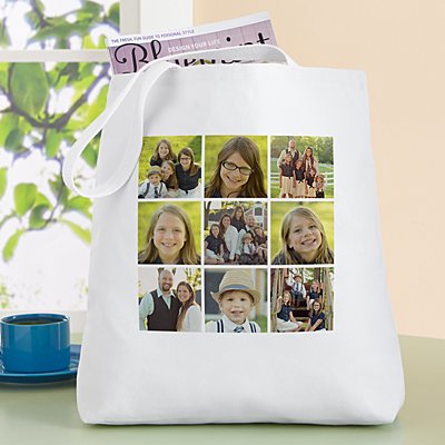Picture Perfect Photo Tile Tote Bag